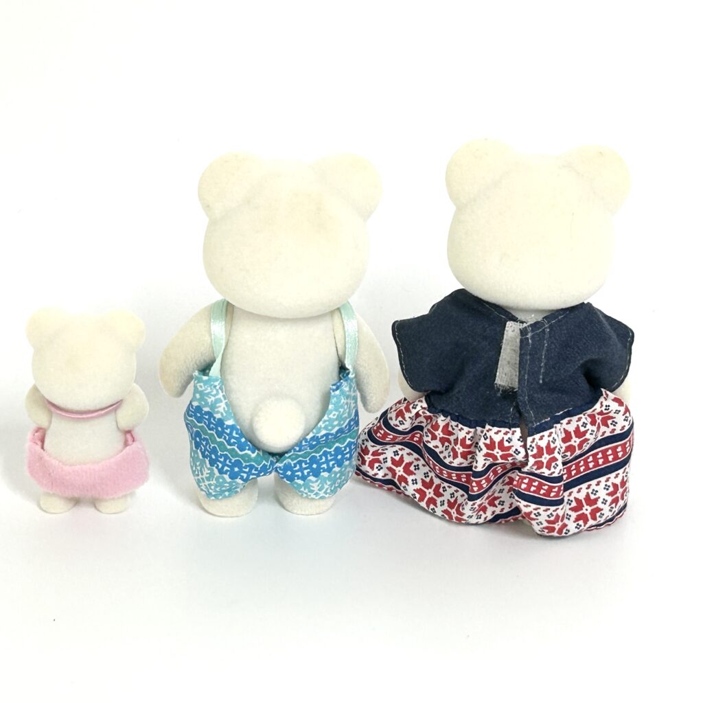 [used] Polar Bear Family FS-58YM Sylvanian Families Calico Critters