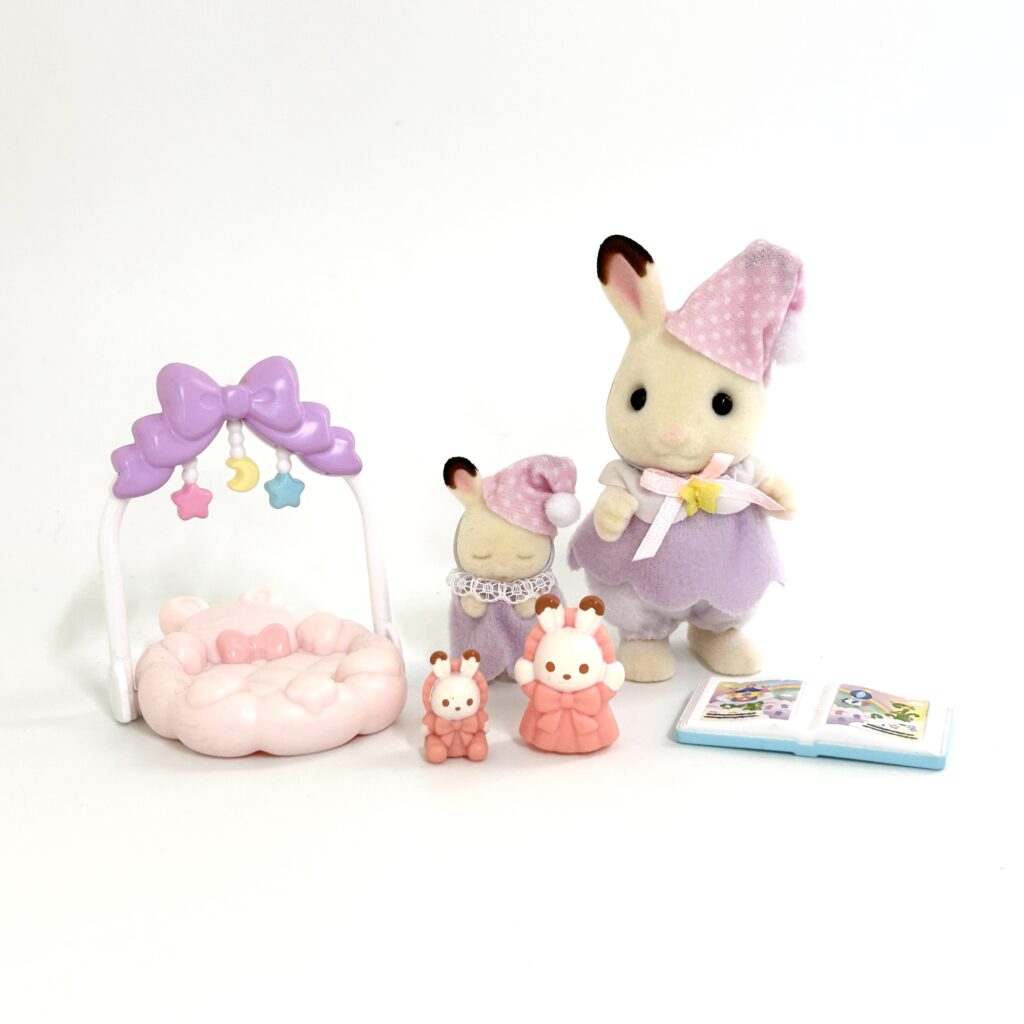 [used] Bedtime Set Chocolate Rabbit 2024 DF-27 Sylvanian Families Calico Critters