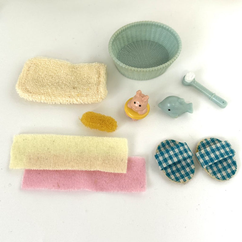 [Used] BATHROOM SET Epoch Japan Sylvanian Families