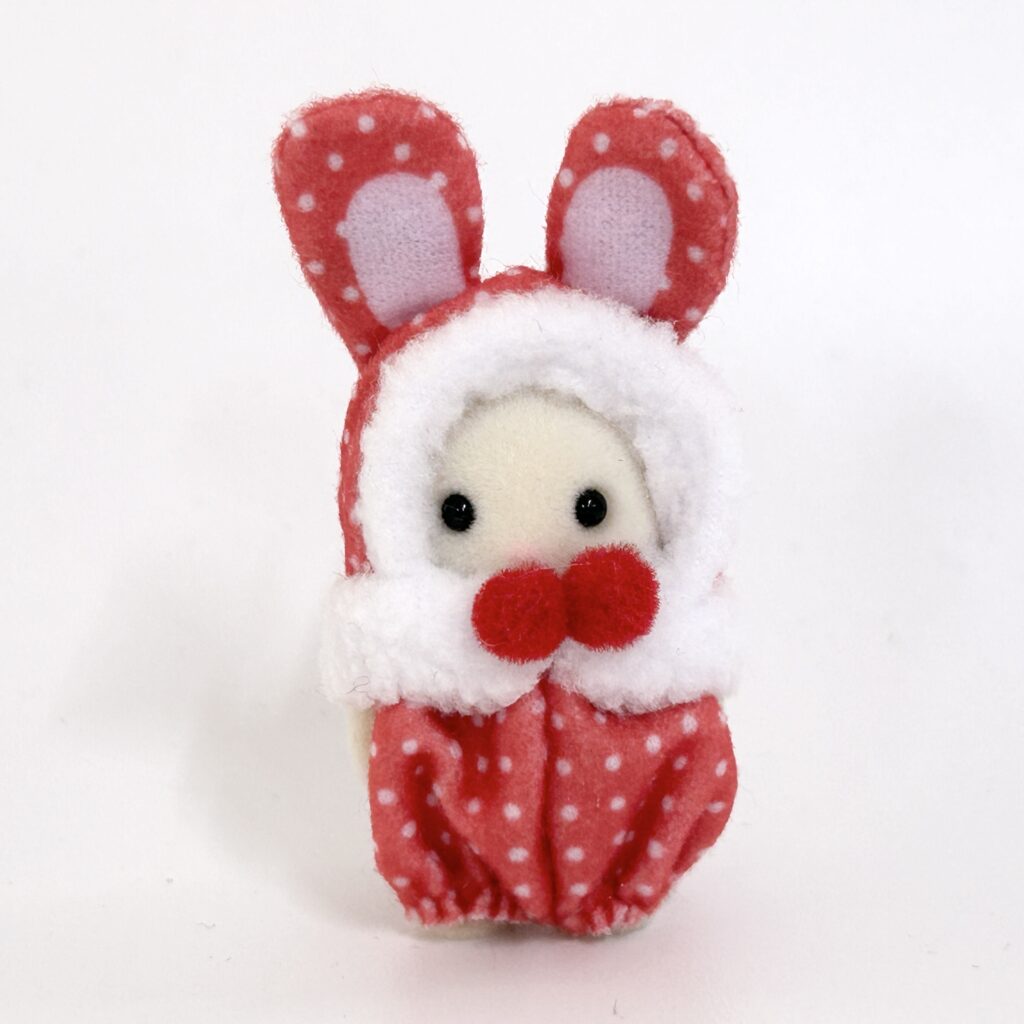 [used] Baby Colorful Rabbit Costume Red Chocolate Rabbit 2025 Sylvanian Families Calico Critters