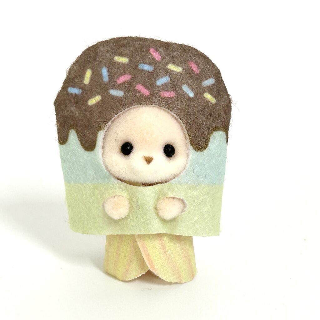 [used] Delicious Parade Series Secret Fennec Fox Baby Familymart 2024 Sylvanian Families Calico Critters