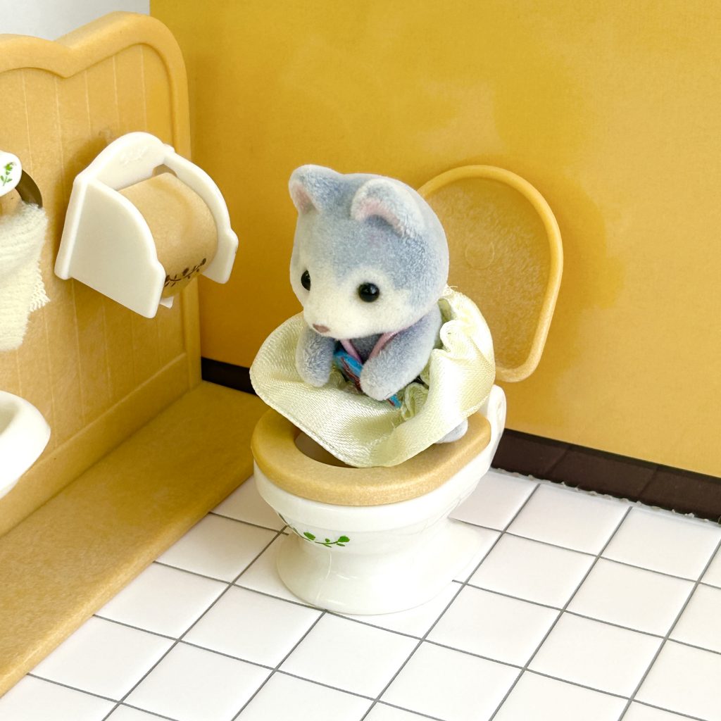 مجموعة من ورق أرضيات بيت الدمى عدد 2 بلاط مربع أبيض سيريا