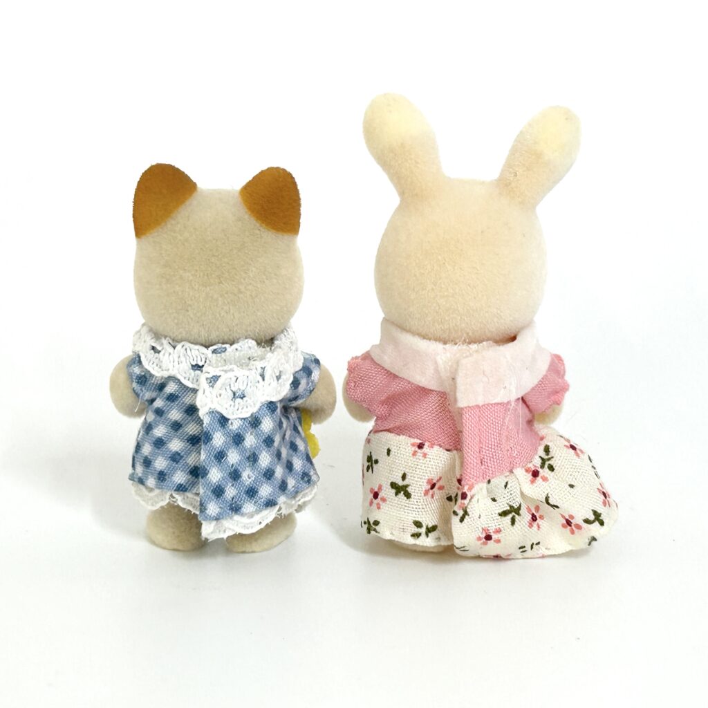 [used] Wildflower Rabbit Soyokaze Breezy Cat Baby Pair Grinpa Sylvanian Families Calico Critters