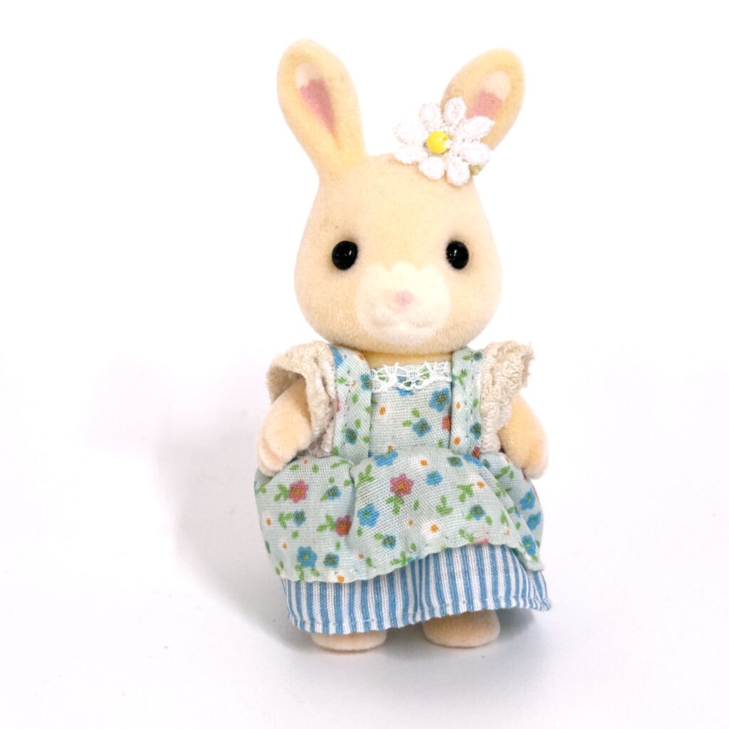 [used] Flower Garden Rabbit Girl Blue Dress Hanazono 2020 Sylvanian Families Calico Critters