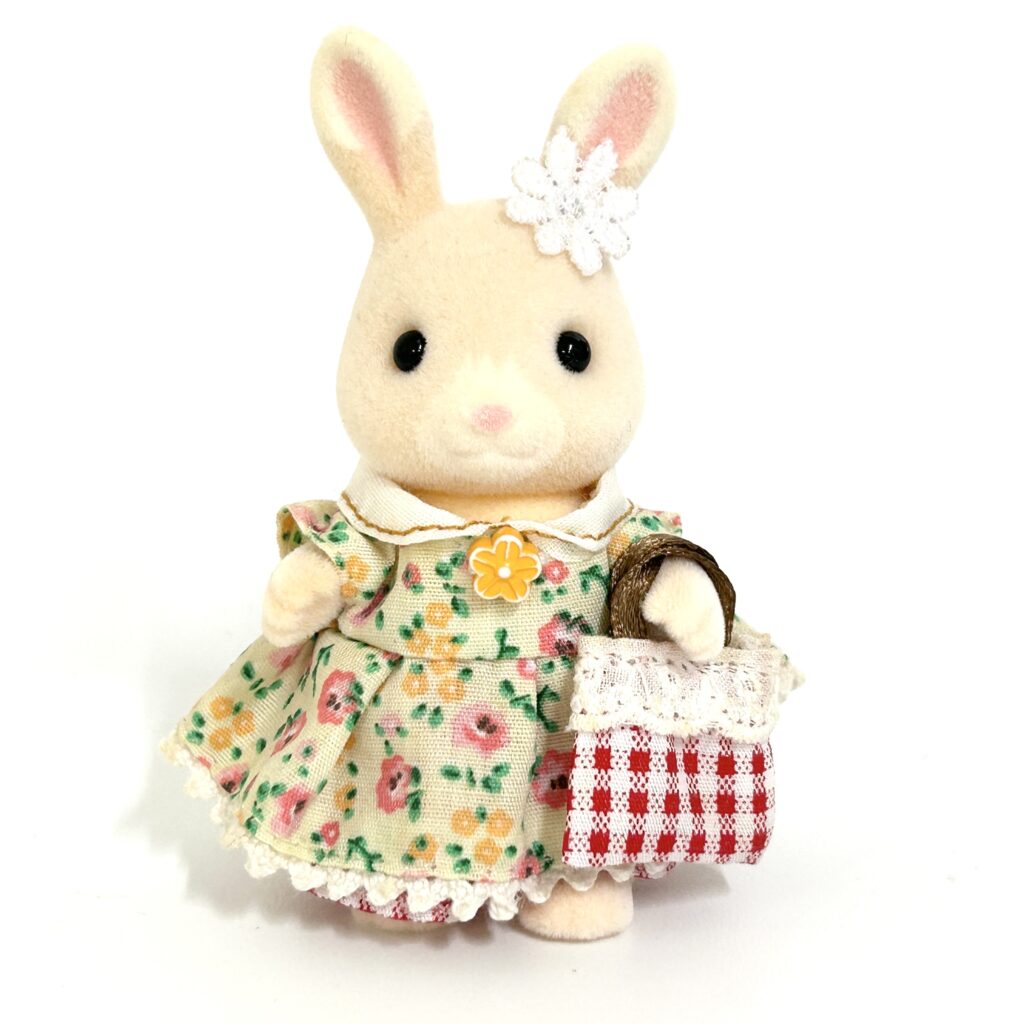 [used] Wildflower Rabbit Girl Nonohana Yellow Dress Grinpa 2014 Sylvanian Families Calico Critters