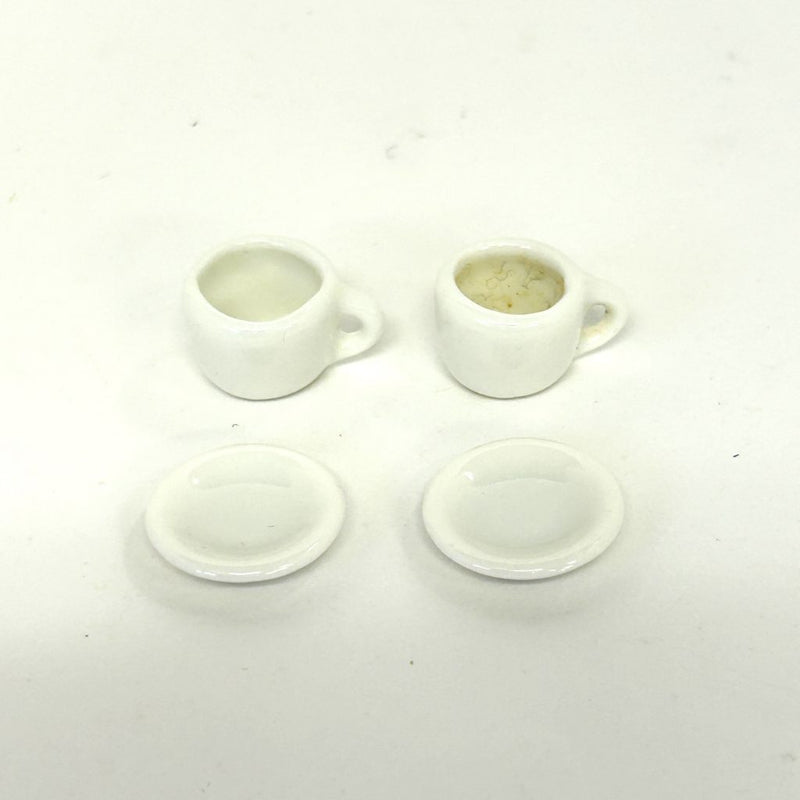 [Used] CERAMIC CUP AND SAUCER SET Japan Sylvanian Families