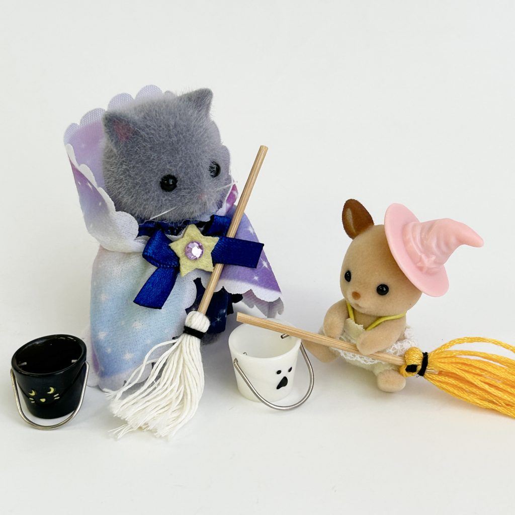 Miniature Mop & Bucket Set Halloween Natural Kitchen