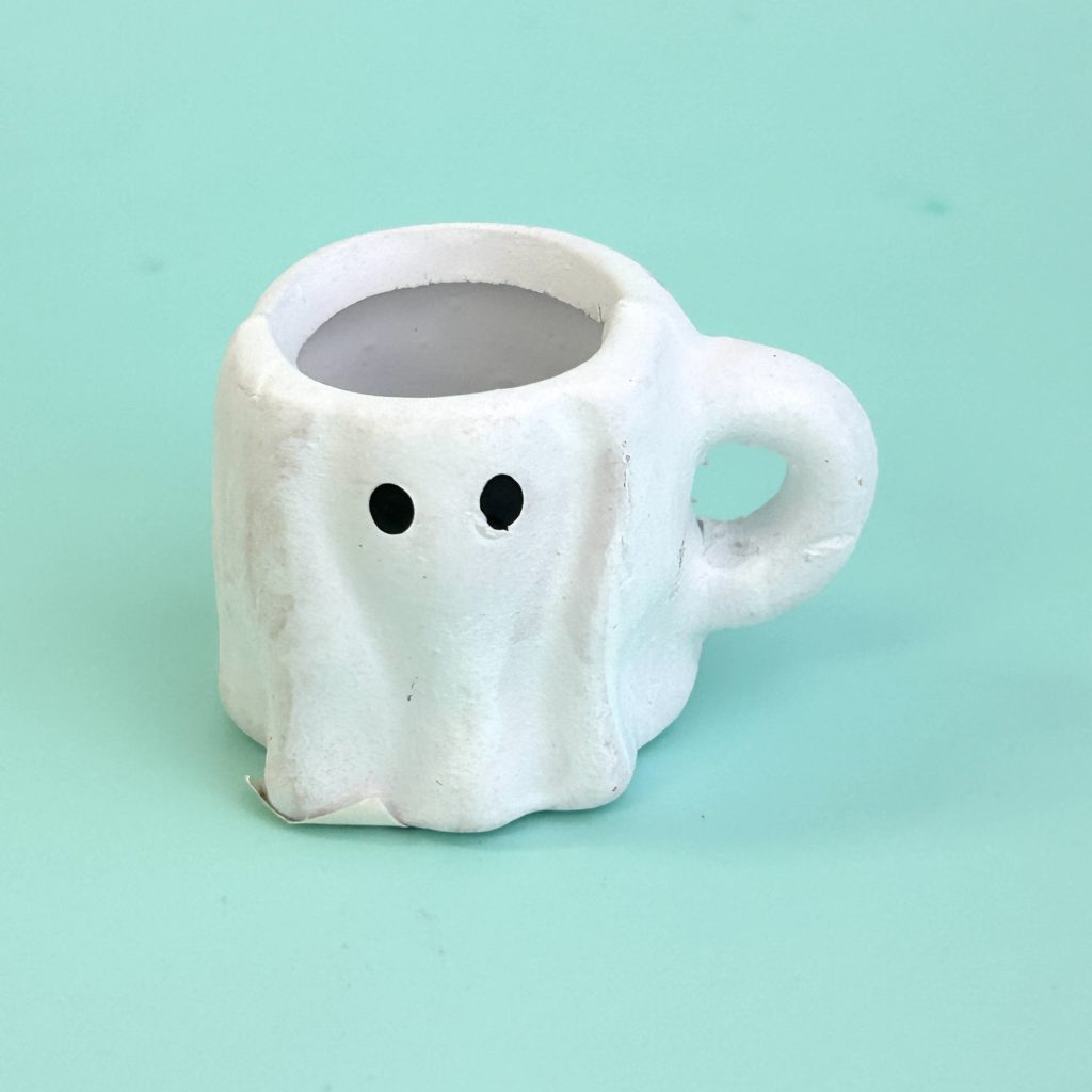 Resin Ornament Ghost Cup Halloween Natural Kitchen