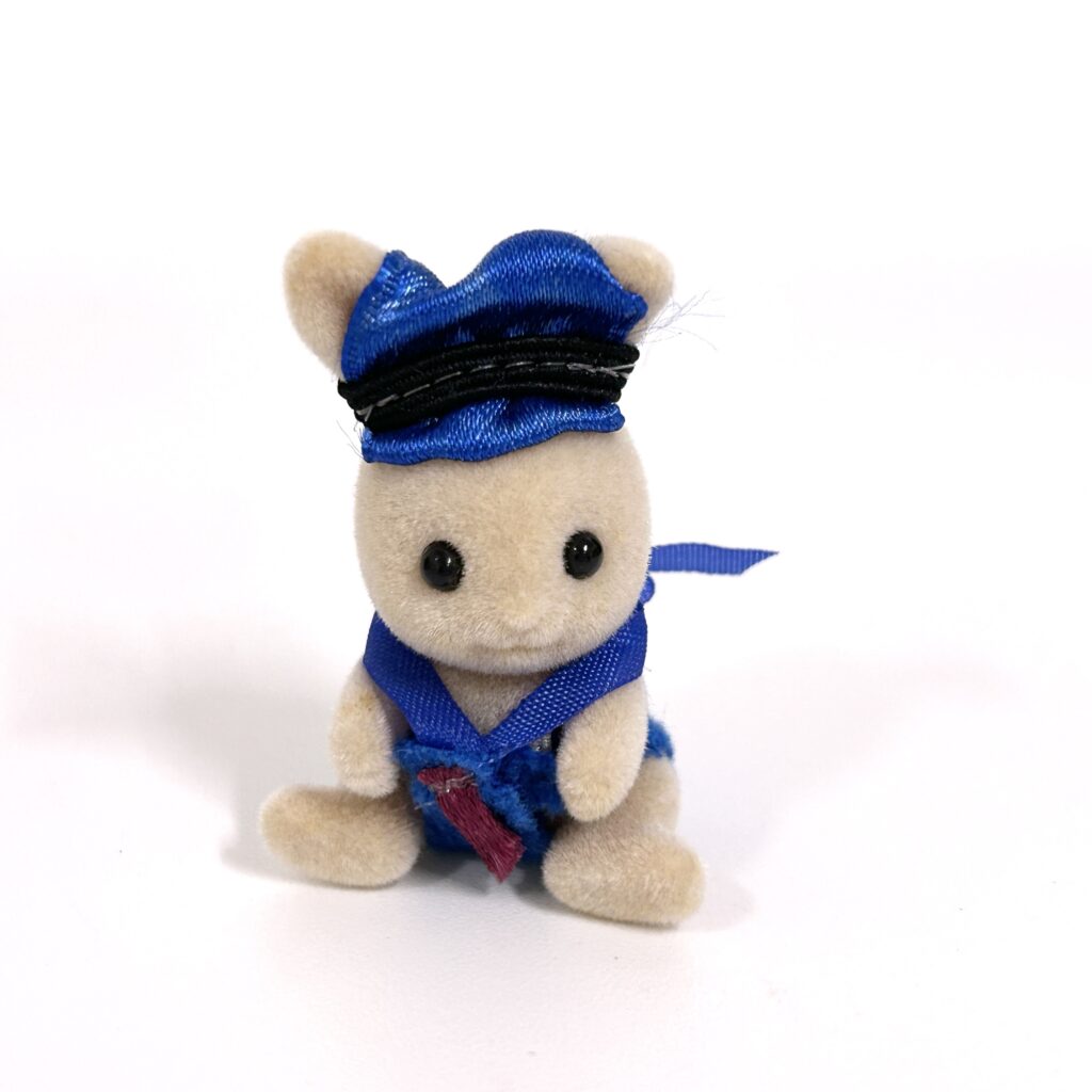 [used] Vintage Baby Carry Case Mail Man 1997 SHI-28 Sylvanian Families Calico Critters