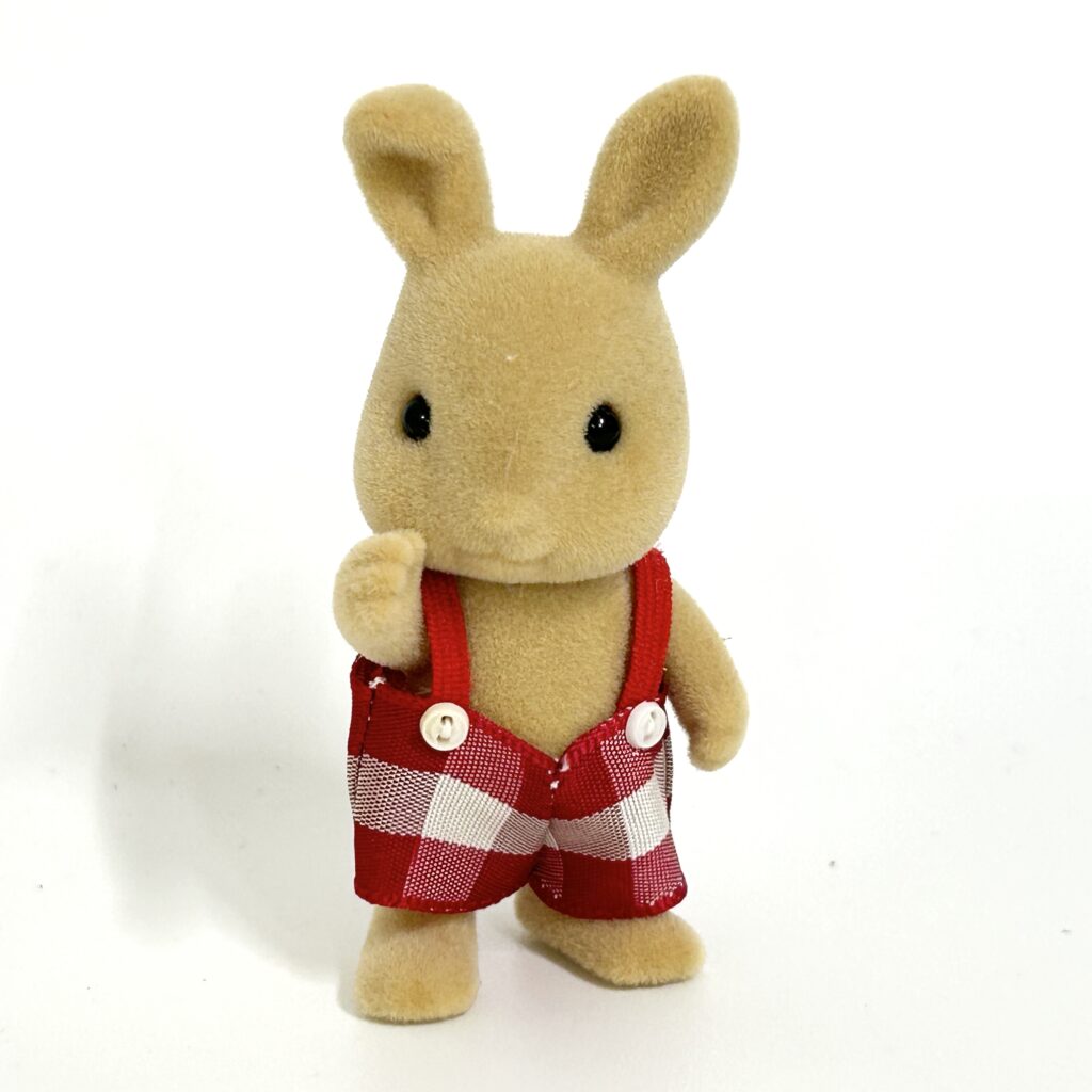 [used] Vintage Ivory Rabbit Boy 1986 U-23 Sylvanian Families Calico Critters