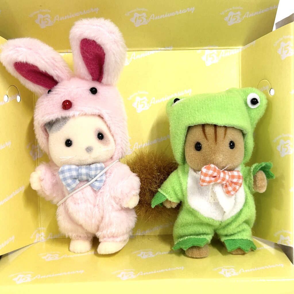 [used] Vintage 15th Anniversary Carnival Animal Costume Set 1999 C-03 Sylvanian Families Calico Critters