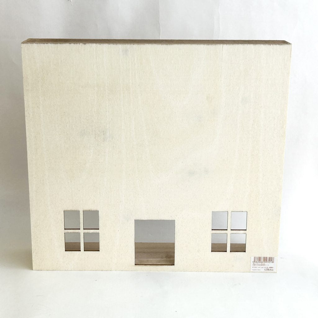 Natural Wooden Shelf House with Roof Natural Kitchen