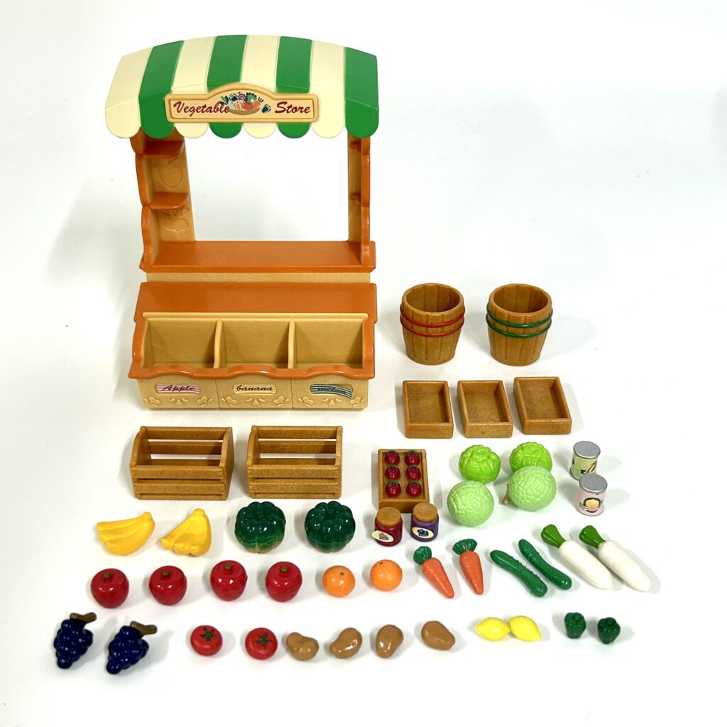 [used] Vintage Vegetable Store 1998 MI-03 Sylvanian Families Calico Critters