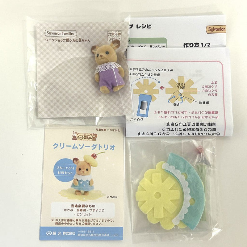 BLUE HAWAII SODA KIT BABY DEER Craft Tokai Sylvanian Families