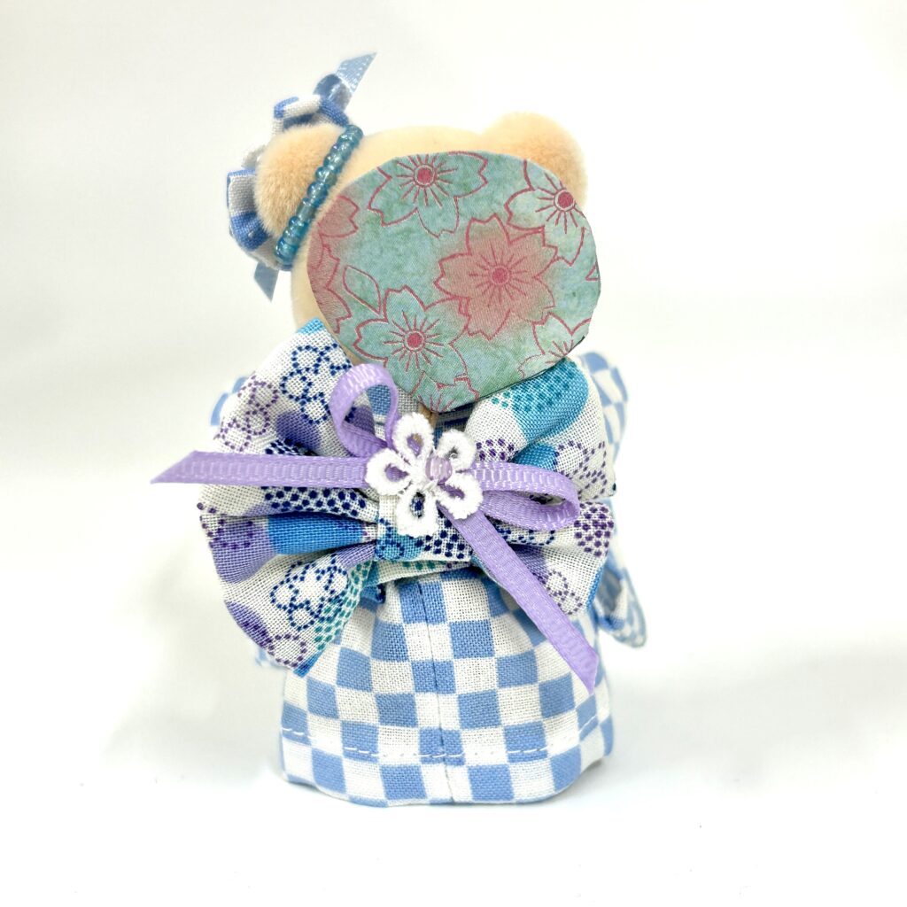 Mother Yukata Light Blue Handmade
