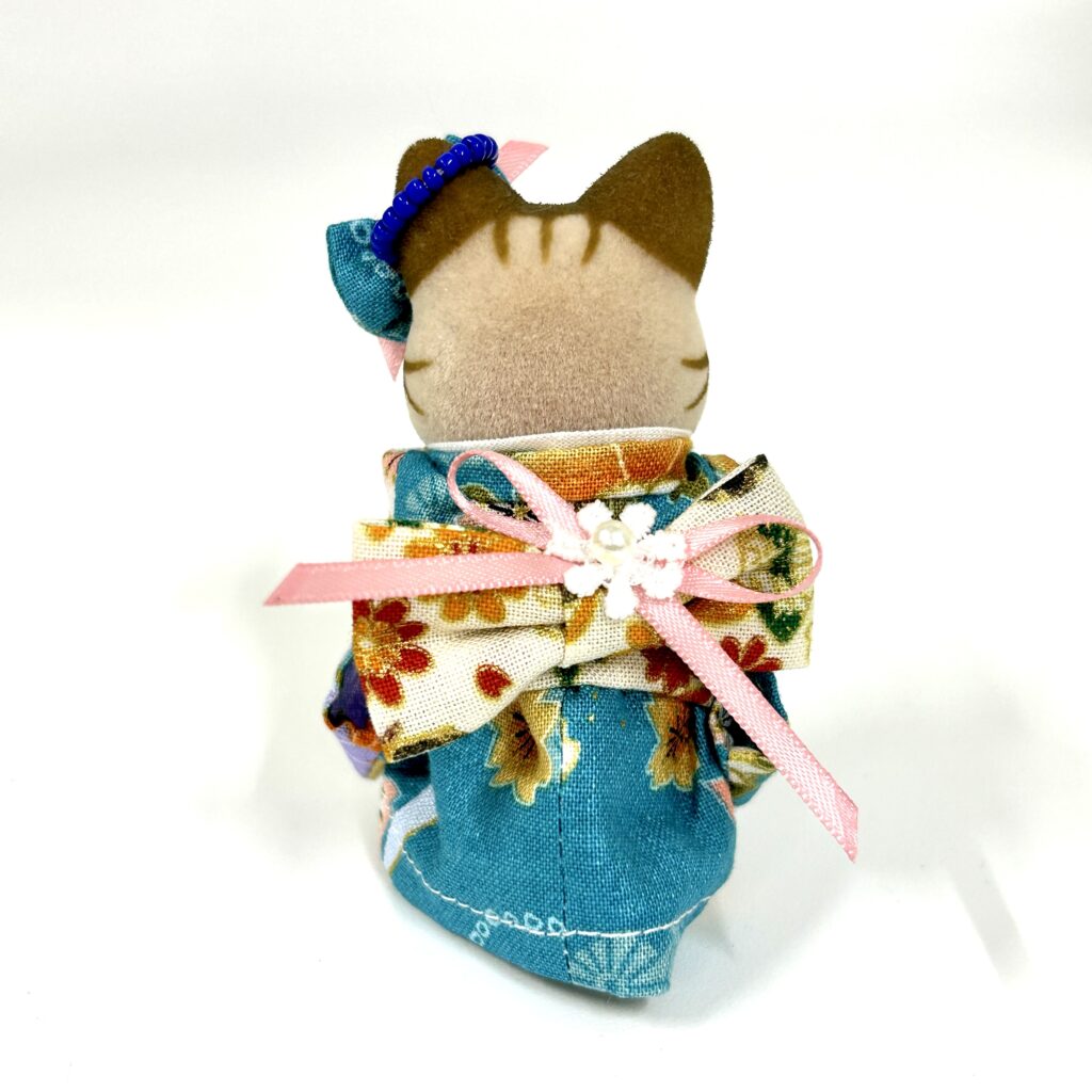 Girl Kimono Blue Handmade