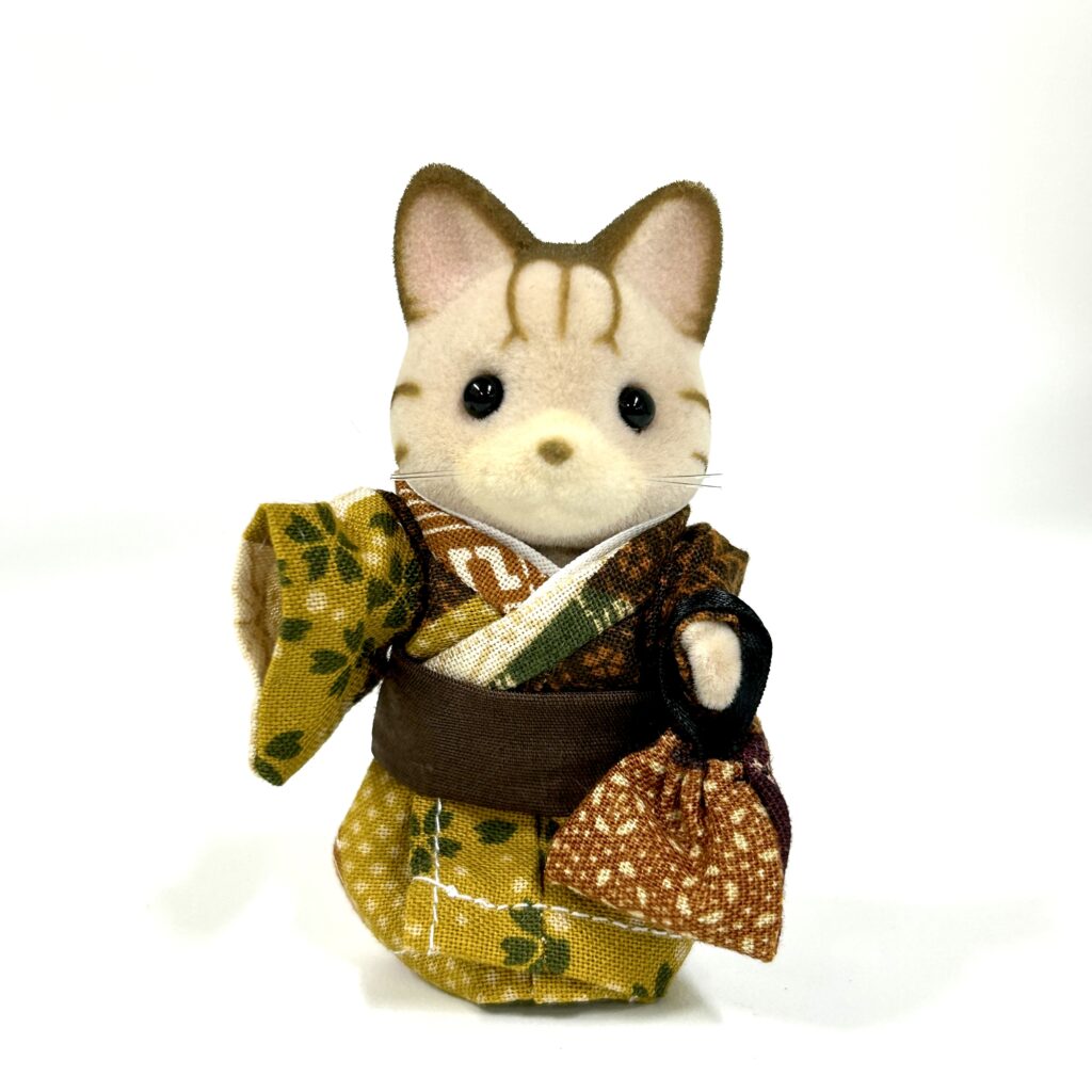 Boy Kimono Brown Handmade