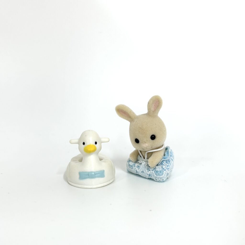 [used] Milk Rabbit Baby Potty Set Sylvanian Families Calico Critters