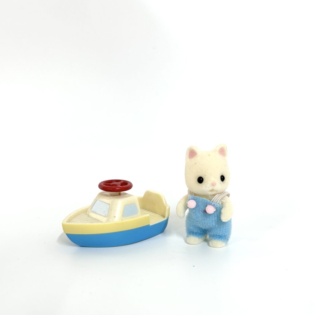 [used] Silk Cat Boat Set Sylvanian Families Calico Critters