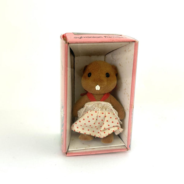 [Used] Vintage BEAVER GIRL Epoch Japan Sylvanian Families