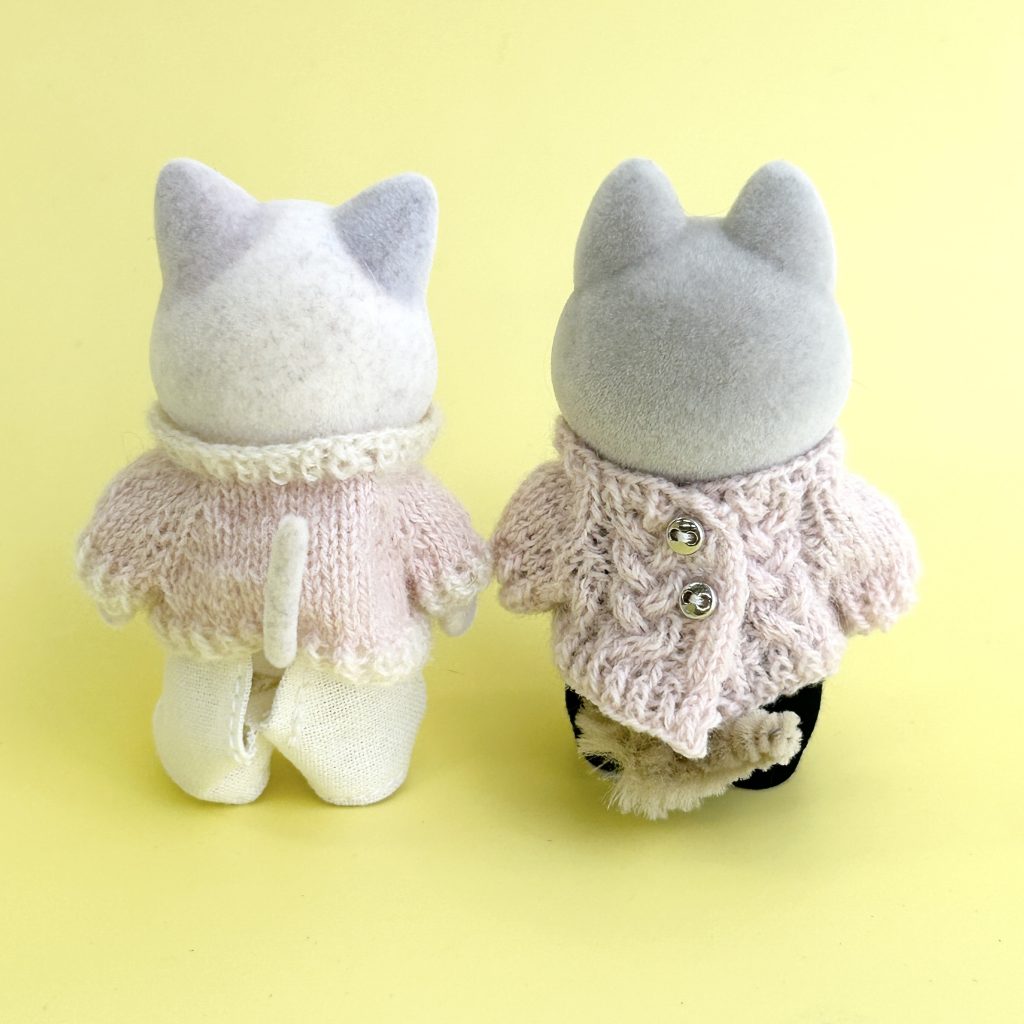 Pink Aran Knit Cardigan & Collared Cardigan fait main