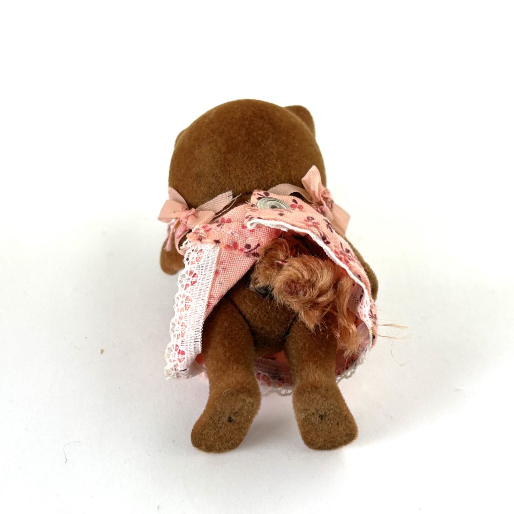 [Utilisé] Vintage RACCOON DOG GIRL Époque Japon Sylvanian Families