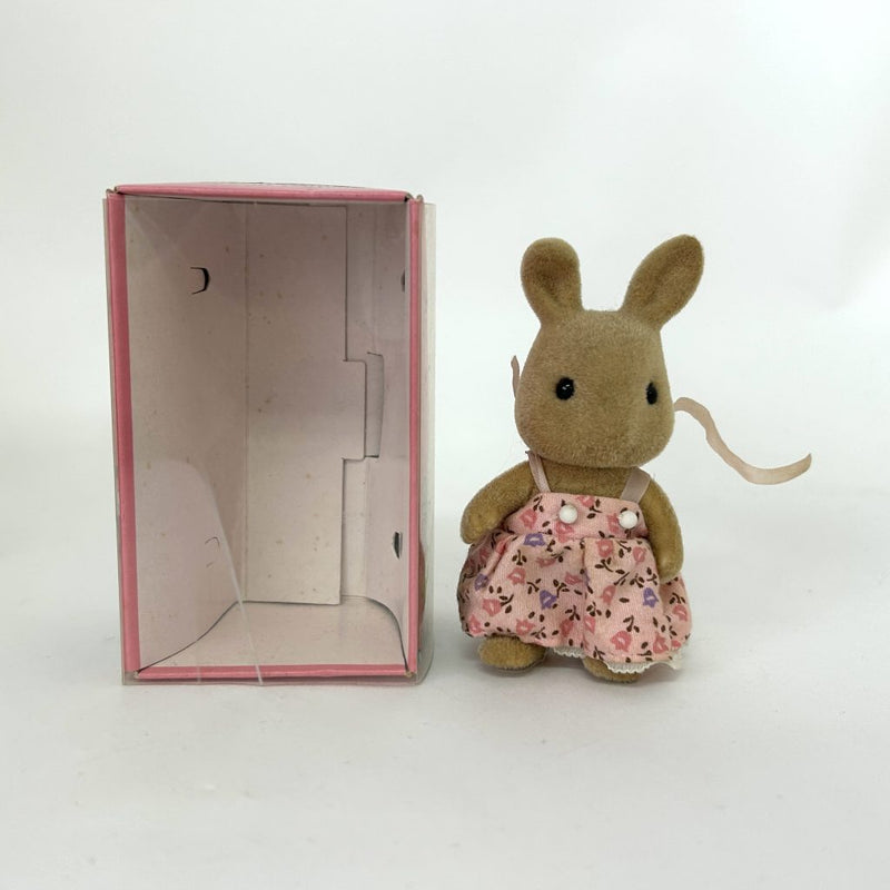 [Used] Vintage IVORY RABBIT GIRL Epoch Japan Sylvanian Families