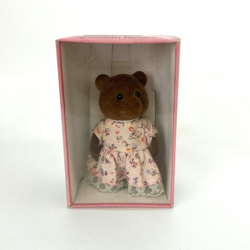 [Used] Vintage BROWN BEAR OLDER SISTER Epoch Japan Sylvanian Families