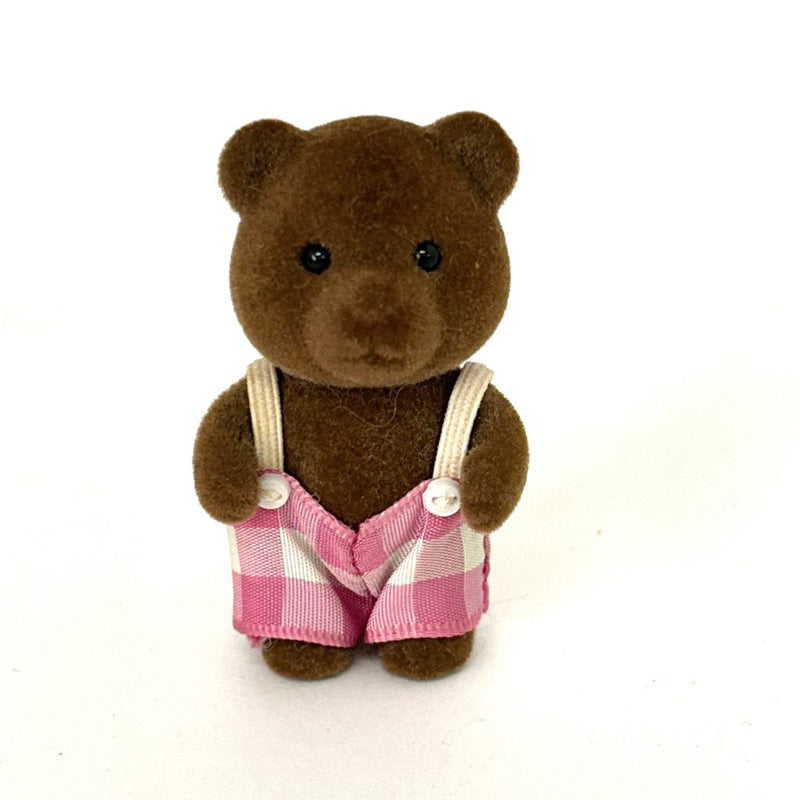 [Used] Vintage BROWN BEAR BOY Epoch Japan Sylvanian Families