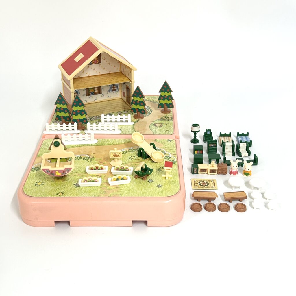 [used] Vintage Pocket Bag Forest's Big house 1993 Sylvanian Families Calico Critters