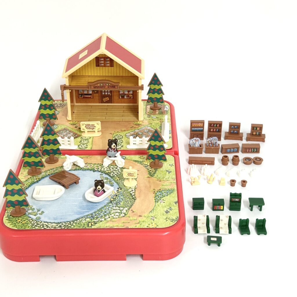 [used] Vintage Pocket Bag Forest Grocery Store 1993 PB-02 Sylvanian Families Calico Critters