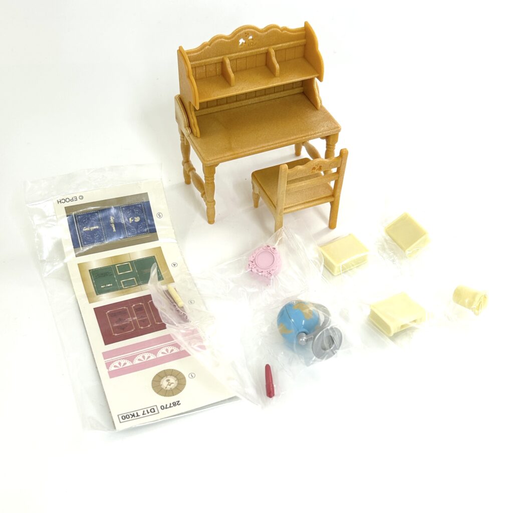 [used] Study Desk Set KA-318 Sylvanian Families Calico Critters