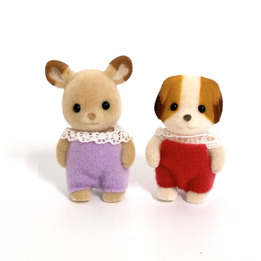 [used] Baby Deer Chiffon Dog Sylvanian Families Calico Critters