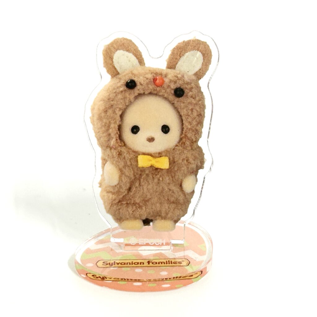 [used] Acrylic Stand Bear Baby with a Bear Costume Sylvanian Families Calico Critters