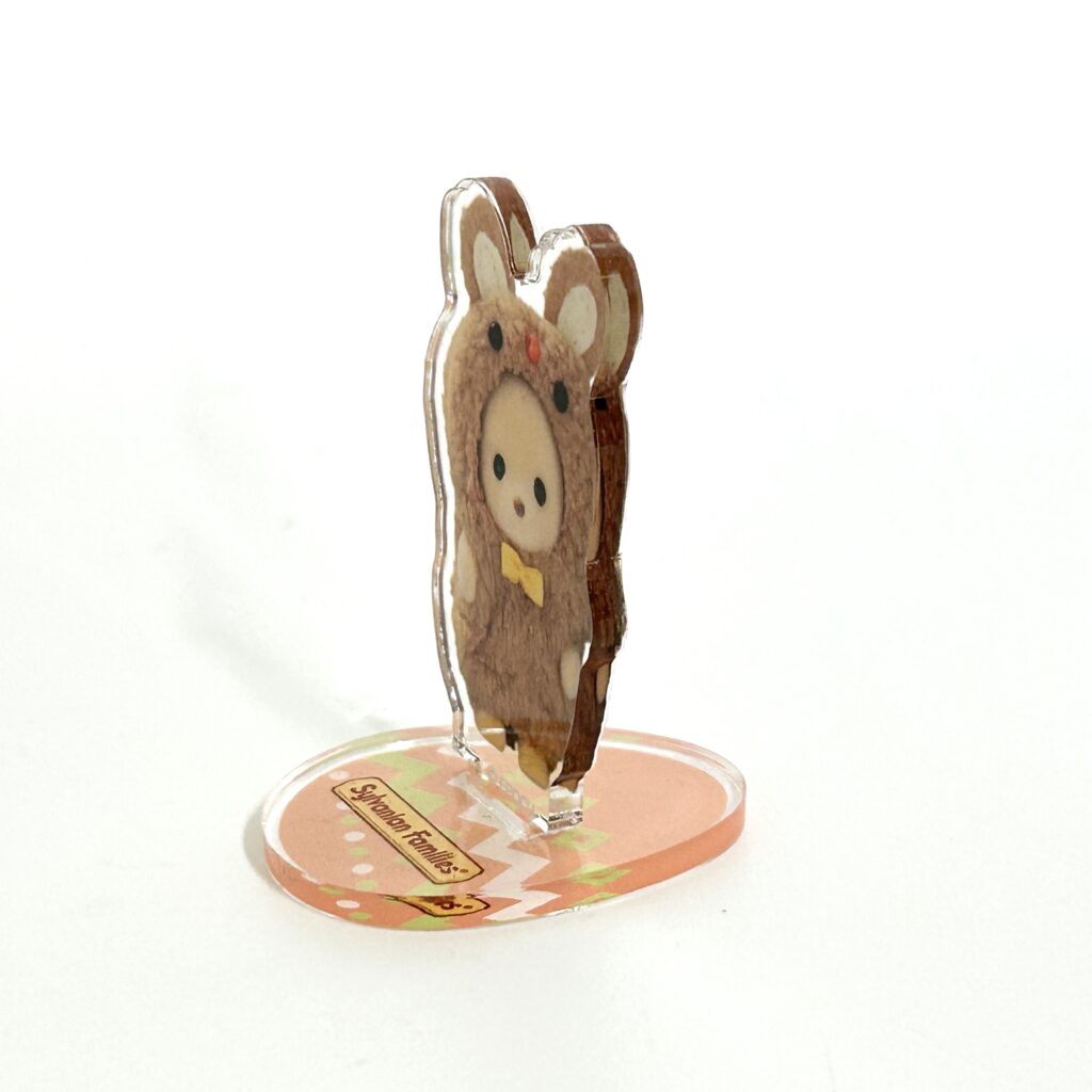 [used] Acrylic Stand Bear Baby with a Bear Costume Sylvanian Families Calico Critters