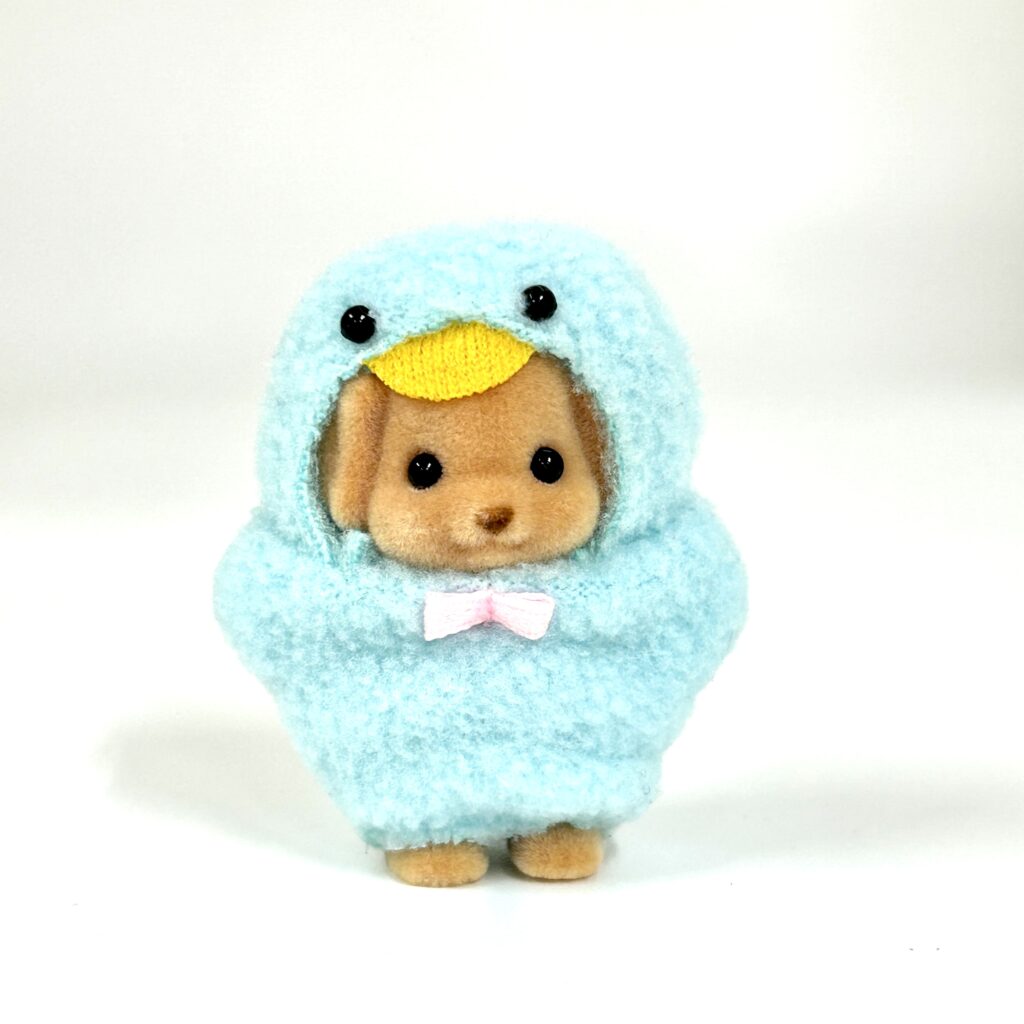 [used] 35th Anniversary Toy Poodle Baby In Blue Chick Costume 2020 14521 Sylvanian Families Calico Critters