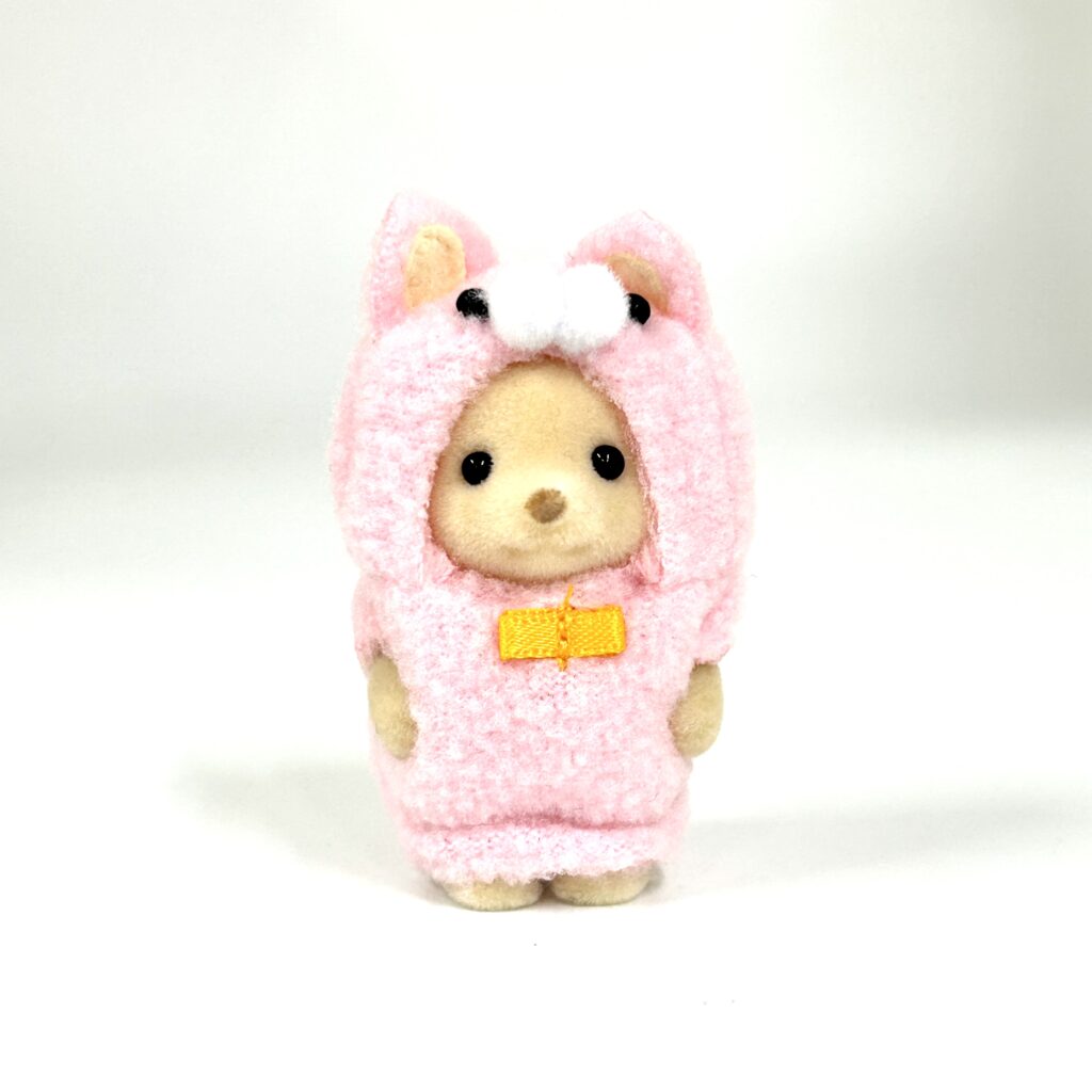 [used] 35th Anniversary Labrador Dog Baby In Pink Cat Costume 2020 14522 Sylvanian Families Calico Critters
