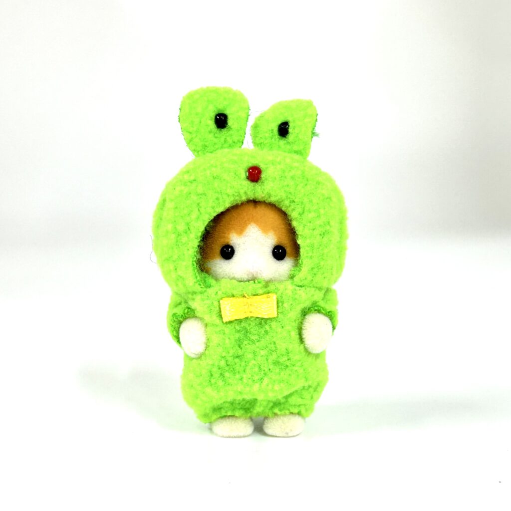 [used] 35th Anniversary Maple Cat Baby in Frog Costume 2020 14523 Sylvanian Families Calico Critters