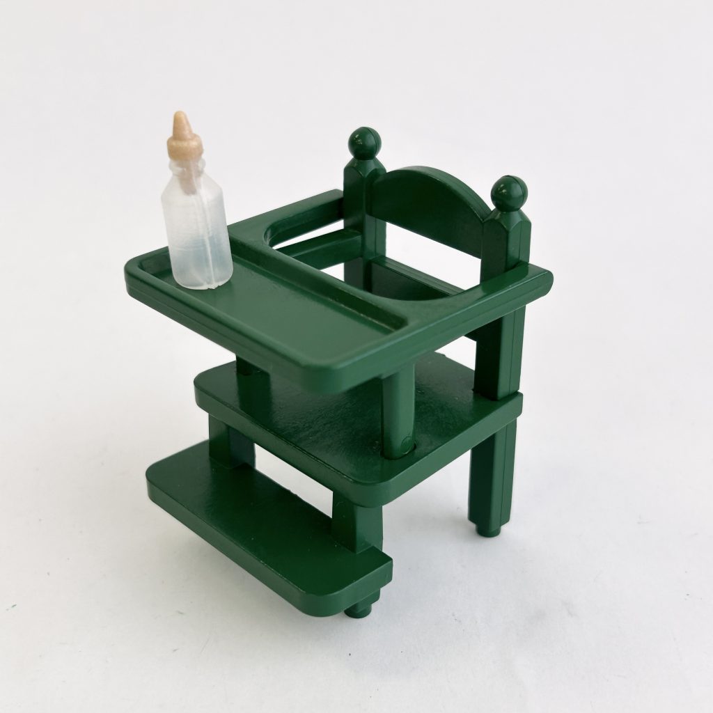 [used] Vintage Green Baby Chair 1991 KA-40 Sylvanian Families Calico Critters