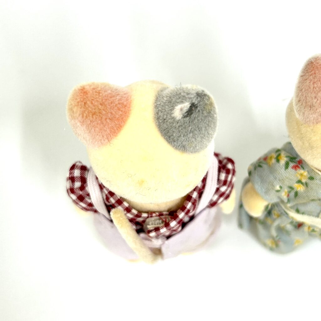 [used] Vintage Whiskers Spotted Cat Father and Mother Sylvanian Families Calico Critters