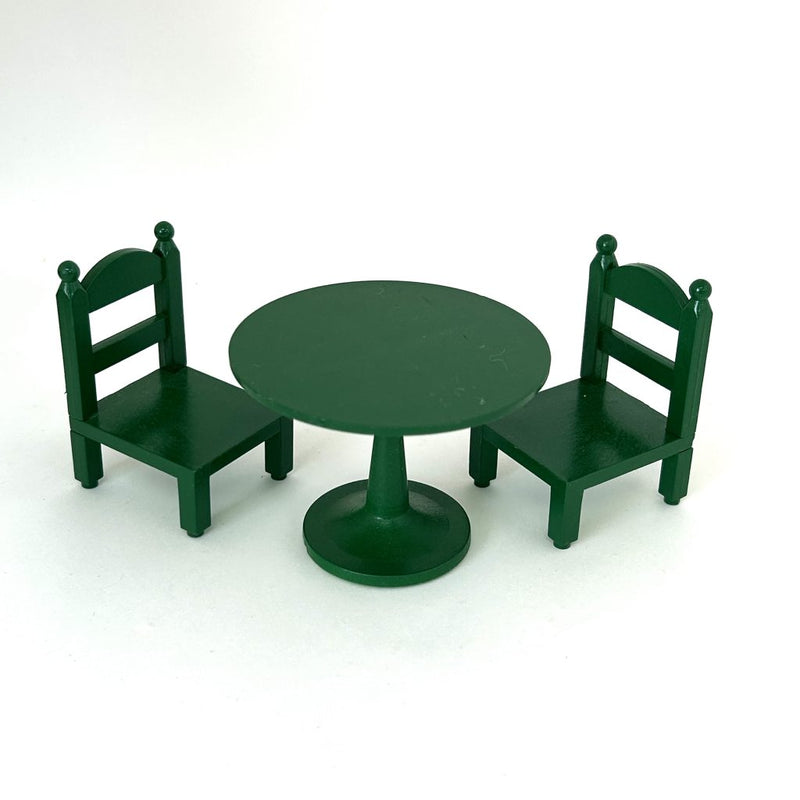 [Used] GREEN TABLE SET Epoch Japan Sylvanian Families