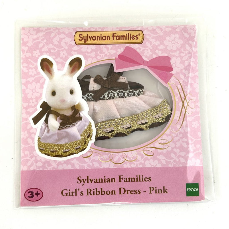 女孩的蝴蝶结连衣裙 粉色 日本 Sylvanian Families