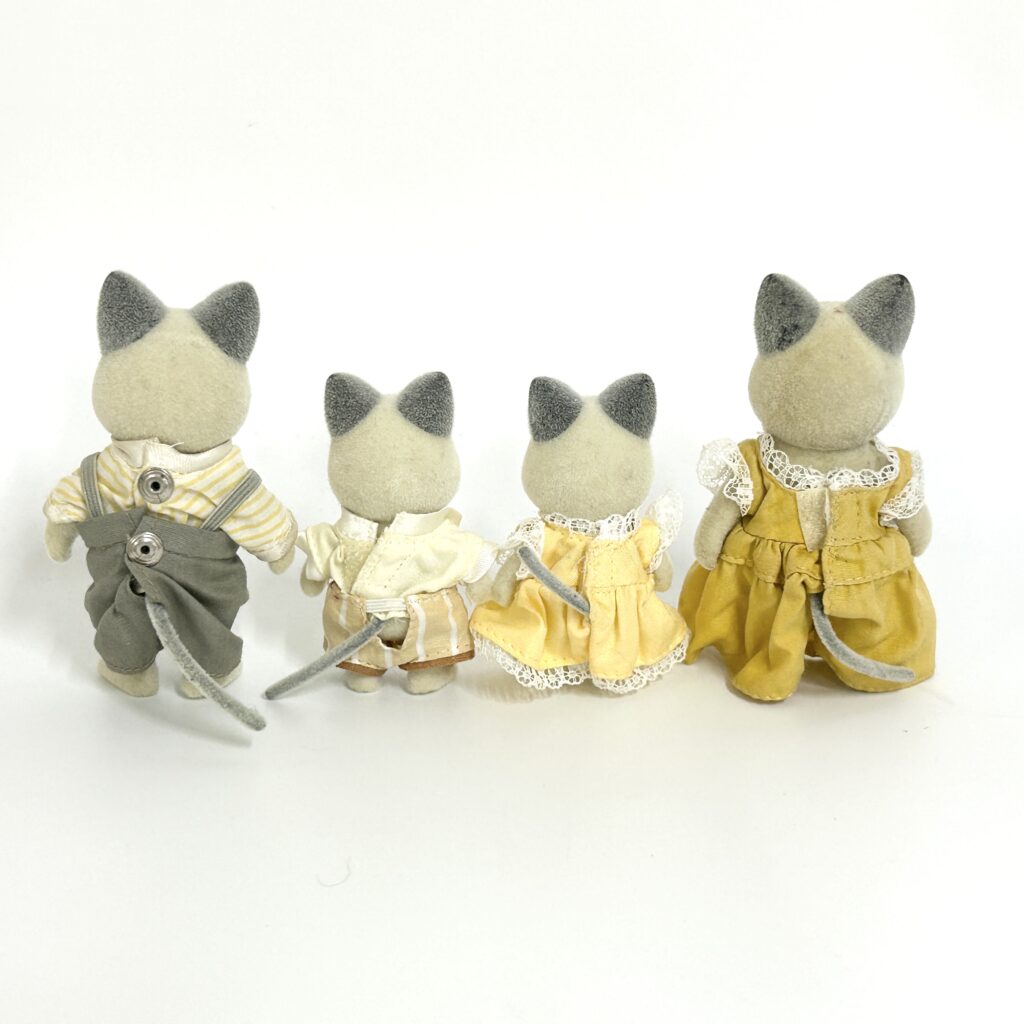 [used] Vintage Urban Life Cat Family 1987 SE-72 Sylvanian Families Calico Critters