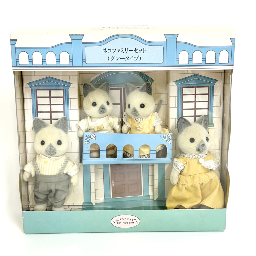 [used] Vintage Urban Life Cat Family 1987 SE-72 Sylvanian Families Calico Critters