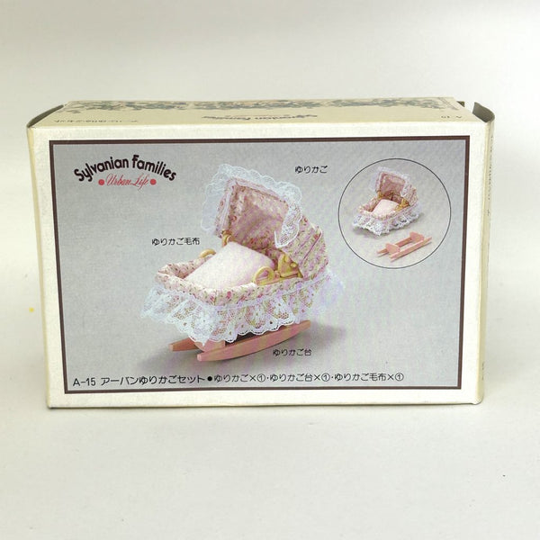 [Used] URBAN LIFE PINK CRADLE A-15 Japan Sylvanian Families