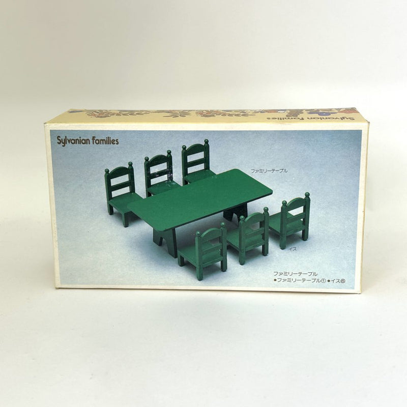 [二手] GREEN FAMILY TABLE &amp; CHAIRS KA-27 复古 Sylvanian Families