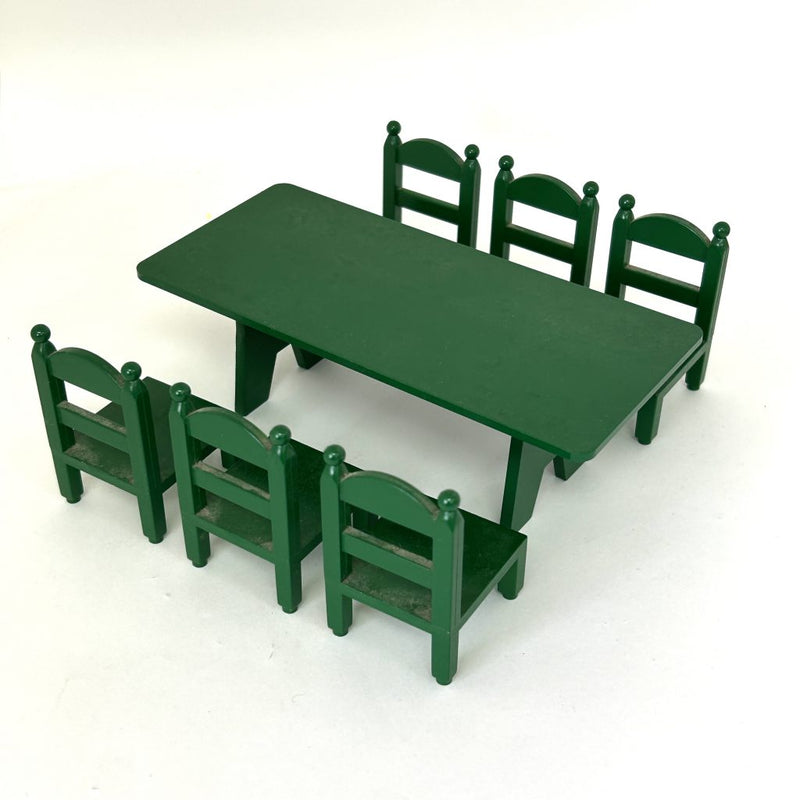 [二手] GREEN FAMILY TABLE &amp; CHAIRS KA-27 复古 Sylvanian Families