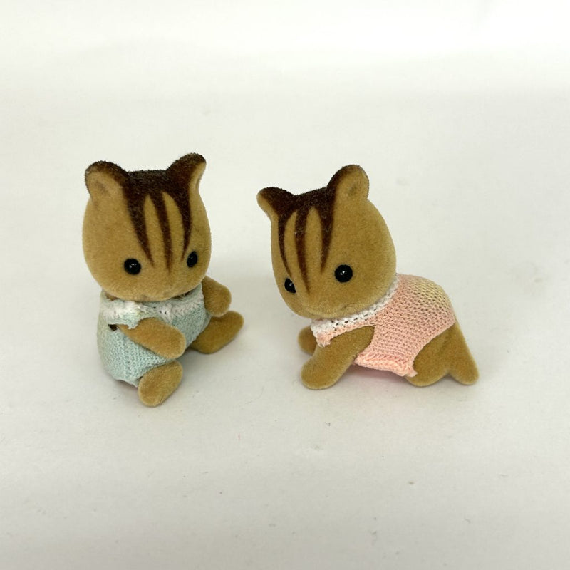 [Used] WALNUT SQUIRREL TWINS Epoch Japan Sylvanian Families