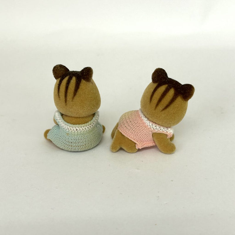 [Used] WALNUT SQUIRREL TWINS Epoch Japan Sylvanian Families