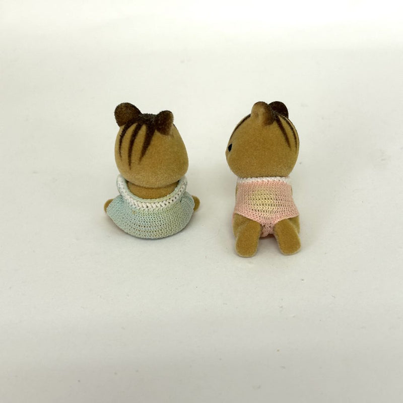 [Used] WALNUT SQUIRREL TWINS Epoch Japan Sylvanian Families